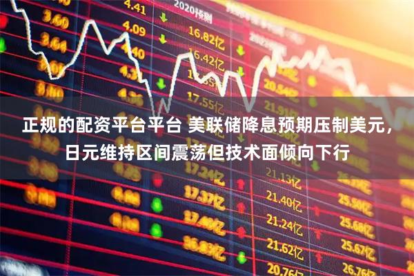 正规的配资平台平台 美联储降息预期压制美元，日元维持区间震荡但技术面倾向下行